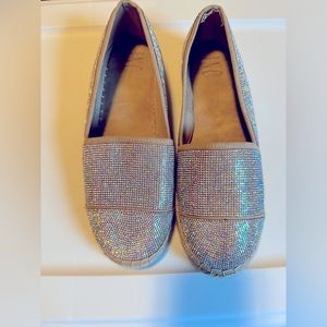 INC women’s Corvina crystal espadrille flats